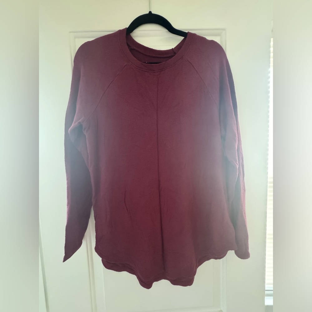 Burgundy Long Sleeve Sweatshirt